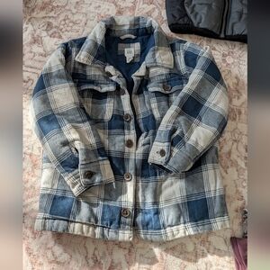 Kids Blue Plaid Jacket